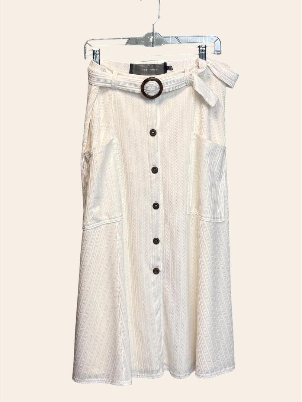 Code Mode White Skirt